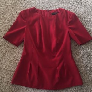 Red Peplum Top